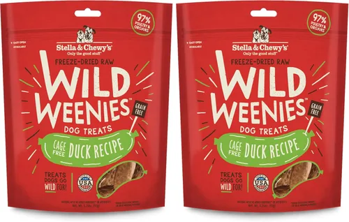 Miniatura 16 de Stella & Chewy's Golosinas para perros Wild Weenies crudas liofilizadas – Golosinas de entrenamiento con alto contenido de proteínas para perros