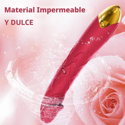 Miniatura 5 de Vibrador realista de 7.6 pulgadas para mujeres, 10 potentes modos de vibración para estimulación del clítoris y punto G, juguetes sexuales