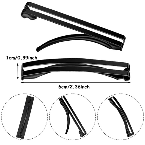 Miniatura 3 de WILLBOND 48 pasadores de metal antideslizantes para el cabello, pinzas para el cabello de 2.36 pulgadas para mujeres, horquillas de centro abierto