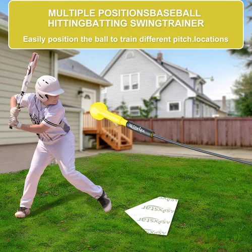Miniatura 6 de Bastón de bateo de béisbol, entrenador de bateo de béisbol, equipo de entrenamiento de béisbol, equipo de práctica de bateo de béisbol y palo