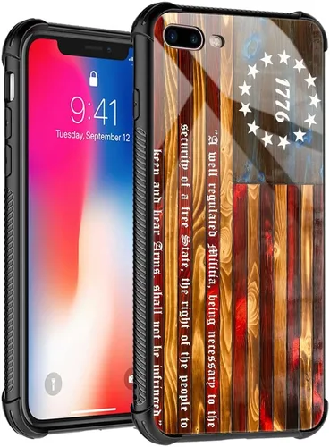 Miniatura 75 de Funda compatible con iPhone 12 Mini, fundas para mujeres y niñas, a prueba de golpes, antiarañazos, Betsy Ross de 13 estrellas, bandera Betsy Ross