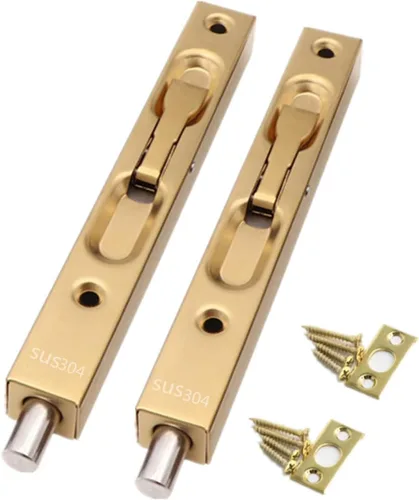 szhdxsy - Pestillo oculto y perno de acero inoxidable 304 de 8 pulgadas (79.5 in) de seguridad para puerta, doble palanca de puerta, cerradura de