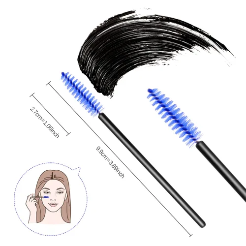 Miniatura 3 de 200 cepillos desechables para pestañas para extensión de pestañas, varitas de maquillaje para cejas para suministros de extensión de pestañas