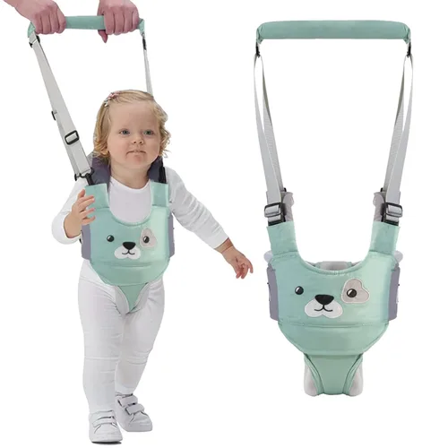 Miniatura 16 de IULONEE Andador de bebé, arnés de mano para niños pequeños, cinturón protector, para actividades infantiles, ajustable, de pie, ayudante de Gris
