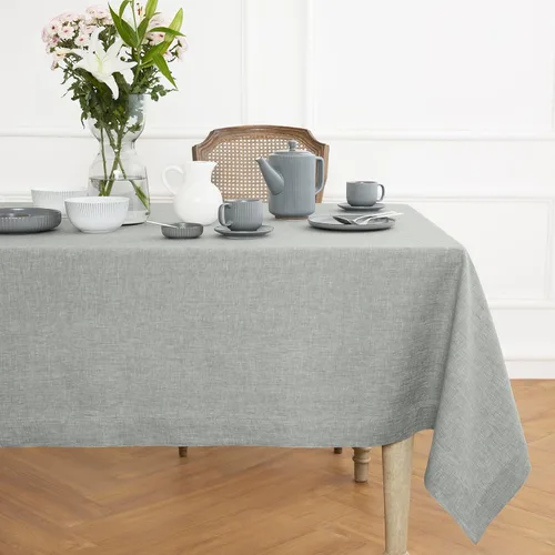 Miniatura 12 de Solino Home - Mantel de lino azul rey de 52 x 52 pulgadas - 100% lino puro cuadrado - Athena, mantel lavable a máquina para Navidad, Año Nuevo