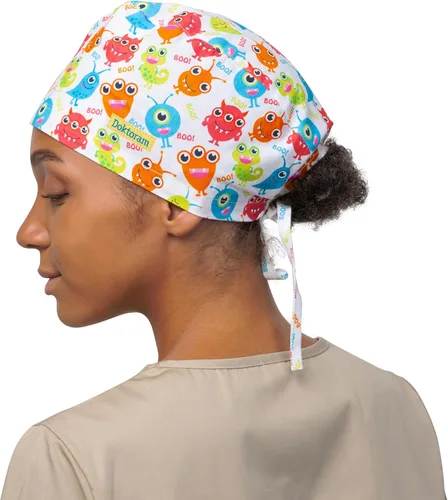 Miniatura 25 de Print Scrub Caps - Sombrero perfecto para enfermeras, médicos y EMTs..