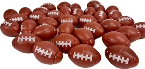 Miniatura 5 de GIFTEXPRESS Fidget Spinners de Fútbol Americano - 36 Piezas Color Marrón Juguetes de Fiesta de 2" para Niños - Mini Juguete Antiestrés de Fútbol