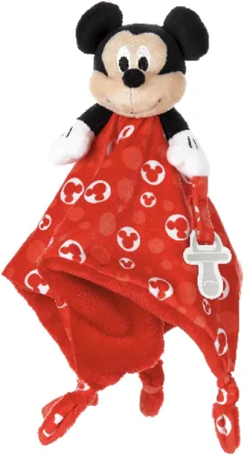 KIDS PREFERRED Disney Baby Mickey Mouse - Manta de seguridad de peluche con diseño de animal de peluche, 13.18 x 13.18 x 3.5 pulgadas