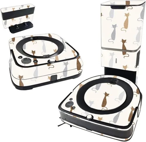 Miniatura 6 de MightySkins - Piel brillante con purpurina compatible con iRobot Roomba s9+ Vacuum y Braava Jet m6 Bundle – Mariposas Acabado protector