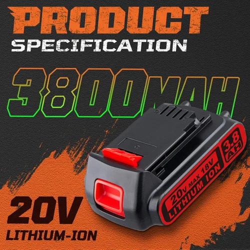 Miniatura 2 de Masione Batería de litio de repuesto para Black and Decker de 20 V, 3.0 Ah, paquete de 2 piezas de repuesto para LBXR20 LBX20 LB20 LBXR2020 LB2X4020