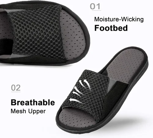 Miniatura 5 de Cómodas pantuflas de espuma viscoelástica para hombre