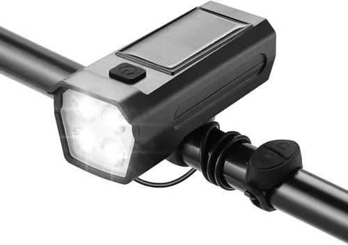 Miniatura 8 de Qisan USB Rechargeable Bike Headlight, Waterproof Front Cycling Light with 3 Modes for Road & Mountain Biking, Night Riding Safety Light for