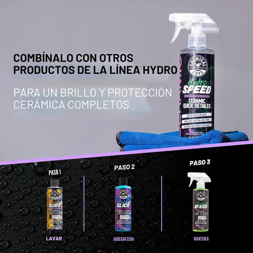 Miniatura 6 de Chemical Guys HydroSpeed Spray Detallador Rápido de Cerámica - Spray Detallador de Automóviles SiO2 Shine para Automóviles, Camiones, SUVs
