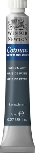 Miniatura 68 de Acuarela Cotman, tubo de 0.27 oz, color carmesí alizarina Gris de Payne