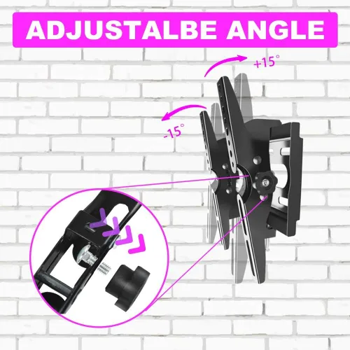 Miniatura 4 de Soporte de pared para TV de 32 pulgadas, monitor de pantalla plana BRAKCET pequeño soporte de 14-42 pulgadas, ultra delgado y ahorro de espacio