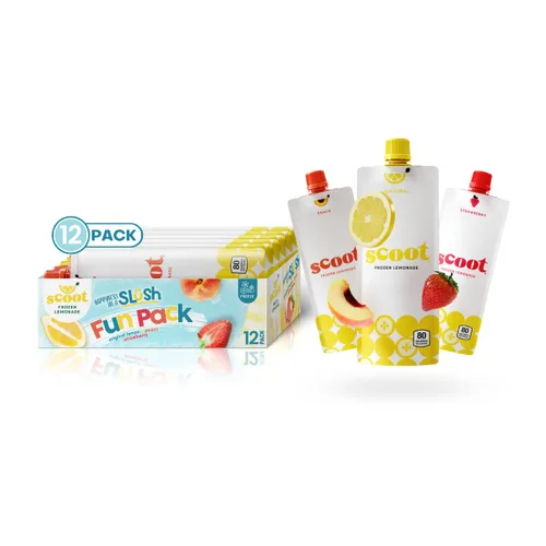 Miniatura 9 de Scoot Frozen Lemonade - Bolsas de 3 onzas con sabor a fresa, listas para congelar, exprimir en un granizado y disfrutar, paquete de 12