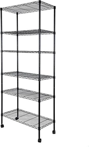 Miniatura 8 de Simple Deluxe Estantería de almacenamiento resistente de 4 estantes, 36 pulgadas de profundidad x 14 pulgadas de ancho x 55.91 pulgadas de alto