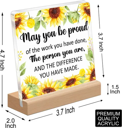 Miniatura 2 de Regalos de agradecimiento de jubilación para mujeres, regalo de mentor de entrenador, regalo de trabajador social, placa de oficina regalo