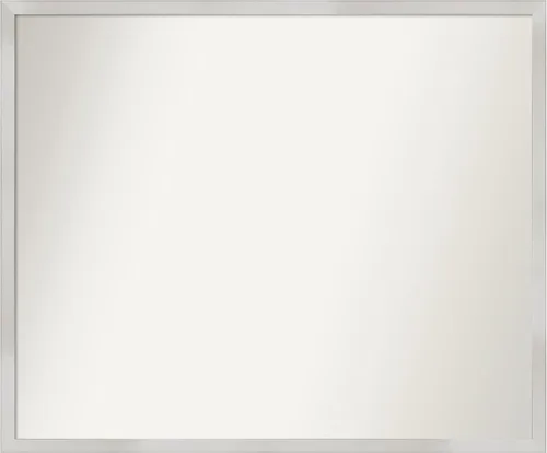 Miniatura 46 de Amanti Art Espejo de baño plateado para sobre el fregadero, 33 x 45 pulgadas, espejo de tocador rectangular blanco plateado y plateado, marco