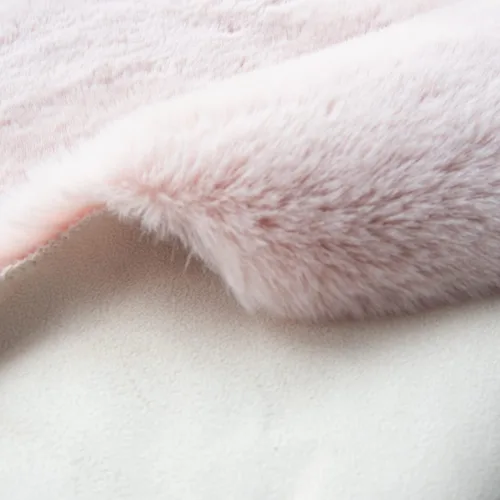 Miniatura 3 de ORINOVA Alfombra Pequeña Rosa Difusa de Piel Sintética de Conejo Peluda Alfombra Corredor Lavable Mullida 2x6 Alfombras Mullidas para Dormitorio