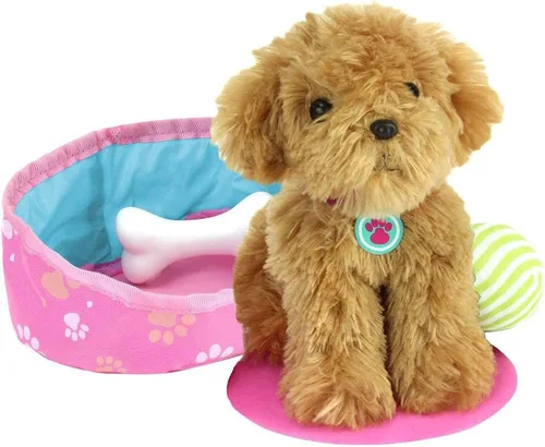 Miniatura 2 de Sophia's Muñeca de 18 pulgadas, Juego de 8 piezas de Cachorro de Peluche Marrón Dorado, Transportadora y Accesorios