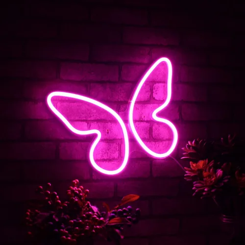 Miniatura 9 de AdvPro Señal de neón LED de silicona de la flexión de la habitación de la muchacha de la mariposa - rosa - st16s33-fnu0020-k