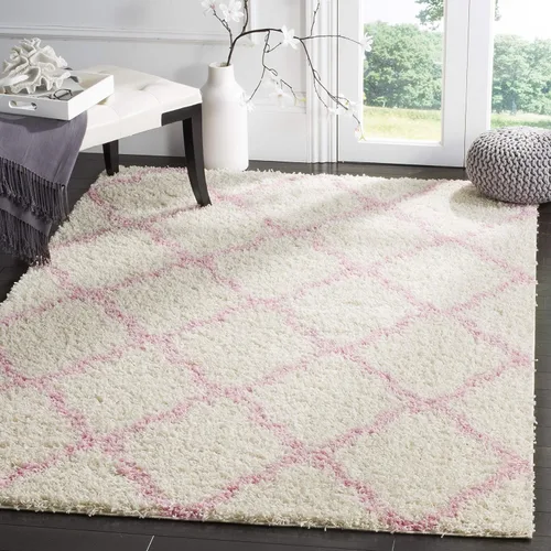 Miniatura 41 de Safavieh - Dallas Shag Collection SGD257A - Alfombra de área con diseño de enrejado de 10 x 14 pies