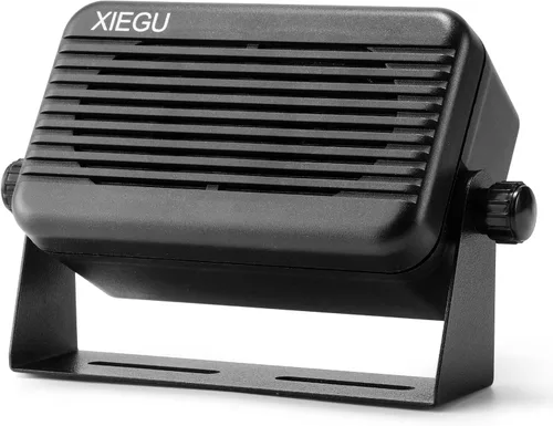 Xiegu GY03 - Altavoz externo rectangular de 0.138 in con sonido estéreo para radio CB/móvil/jamón, transceptores HF, compatible con Xiegu X6100 G1M