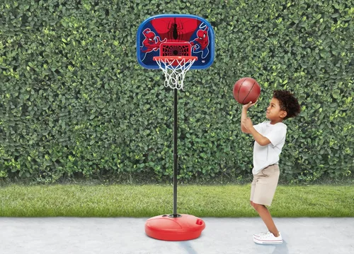 Miniatura 2 de Delta Children - Juego de aro de baloncesto Marvel Spider-Man para niños, color rojo