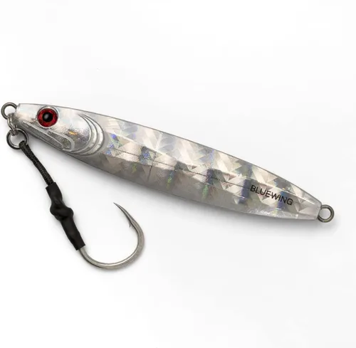 Miniatura 19 de BLUEWING Señuelos de pesca para agua salada de paso lento, plantillas verticales de 2.82 oz-35.27 oz cebo de hundimiento de peces con gancho