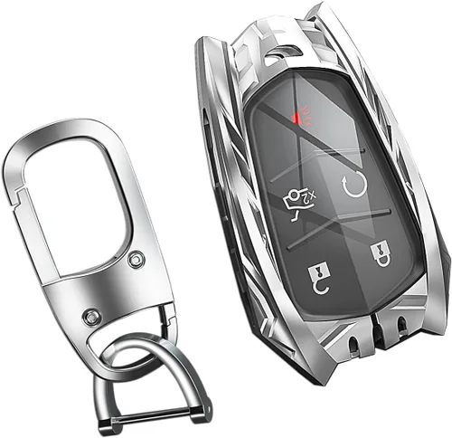 Miniatura 23 de Funda para llavero Nissan con llavero, elegante y duradera funda de protección de aleación de zinc compatible con Altima Maxima Rogue Armada