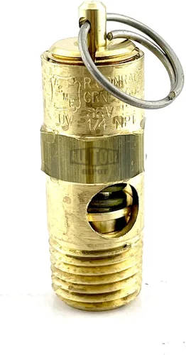 Miniatura 2 de Nuevo 1/4 "NPT 150 PSI 75 SCFM alto flujo compresor de aire válvula de seguridad presión de alivio, tanque Pop Off