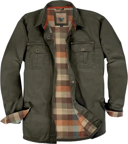 Miniatura 2 de Gioberti - Chaqueta tipo camisa para hombre de sarga con forro de franela 100 de algodón cepillado y suave