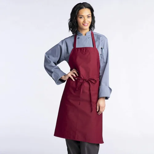 Miniatura 3 de Delantal unisex clásico con peto para el uniforme de trabajo