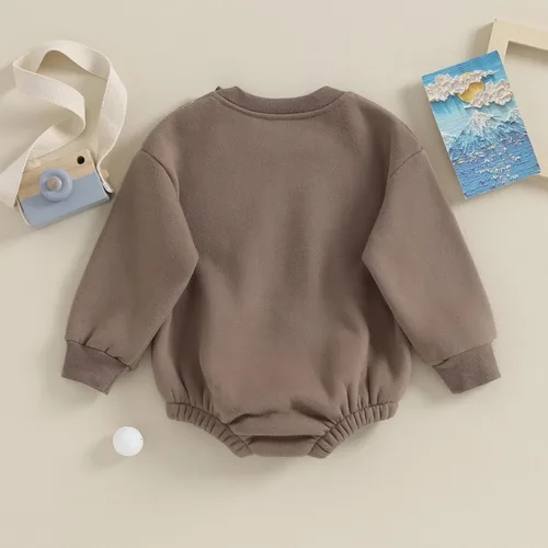 Miniatura 4 de Sudadera de gran tamaño para bebé niño y niña, suéter grueso de manga larga, suéter sin botones, ropa cálida de invierno