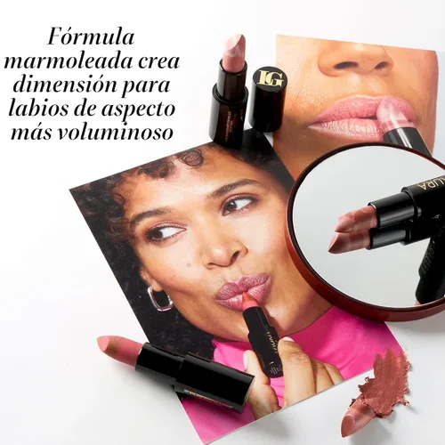 Miniatura 6 de LAURA GELLER NEW YORK Lápiz labial transparente de mármol italiano - Caramelo de fresa - Hidratante y ligero - Vitamina E y aceite de semilla de 06