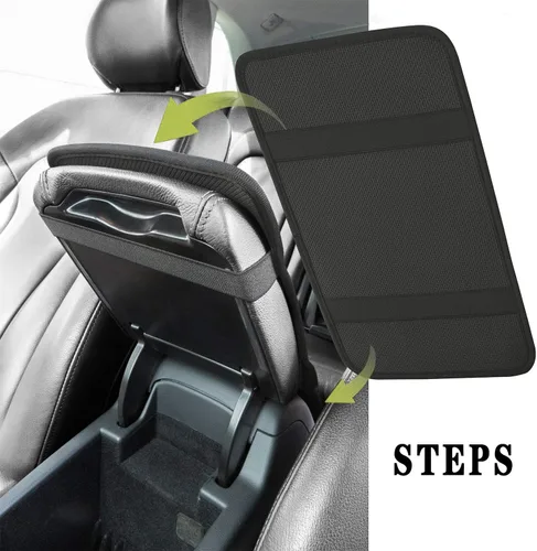 Miniatura 4 de Accesorios interiores de lunares Funda protectora universal para reposabrazos de consola central Protector de vehículo suave y cómodo