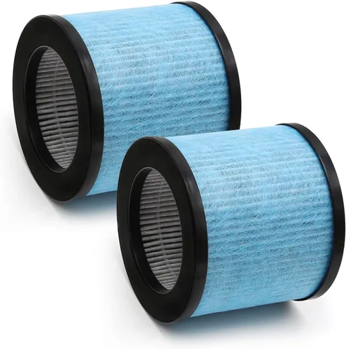 Miniatura 2 de TPAP002 Filtro HEPA de repuesto para purificador de aire TOPPIN TPAP002 Comfy Air C1, H13 HEPA tipo y prefiltro de carbón activado, TPFF002, paquete