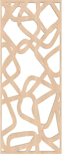 Miniatura 2 de Acme Paneles de pared decorativos de madera con calado, 13 3/8 pulgadas de ancho x 34 3/8 pulgadas de alto x 1/4 de alto, roble rojo rojo (Red Oak)