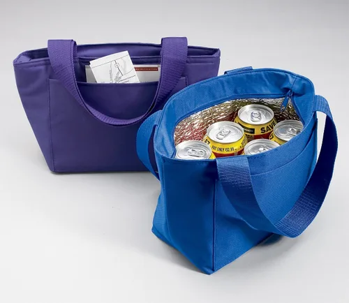 Miniatura 2 de Caroline's Treasures SS4753-PK-8808 Bolsa de almuerzo Schnauzer rosa con aislamiento, bolsa de mano para mujeres y hombres, reutilizable, grande
