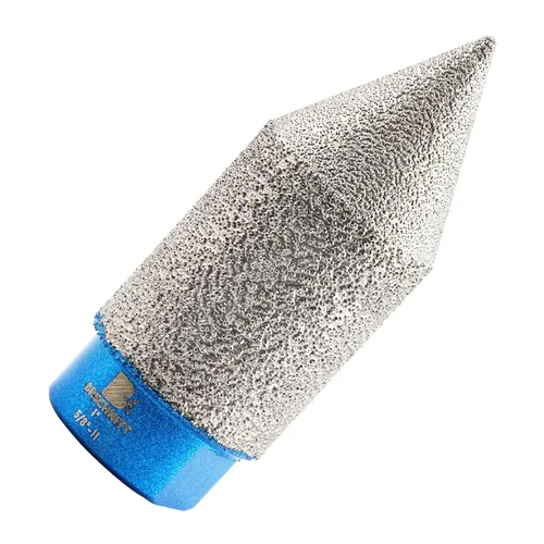 Miniatura 19 de Broca biseladora de diamante, brocas de fresado de dedo de diamante, BRSCHNITT 0-1 3/8 pulgadas (0.000 in-1.378 in) con rosca 5/8-11 para agrandar