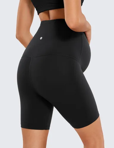 Miniatura 4 de CRZ YOGA Womens Butterluxe Maternity Yoga Shorts 6" - Over The Belly Pregnancy Workout Athletic Biker Shorts