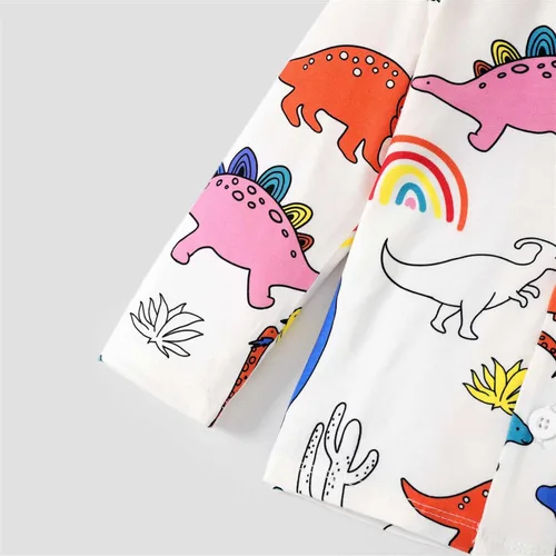 Miniatura 4 de PATPAT Conjunto de pijama de manga larga para niñas pequeñas, parte superior e inferior para niña de 2 a 6 años