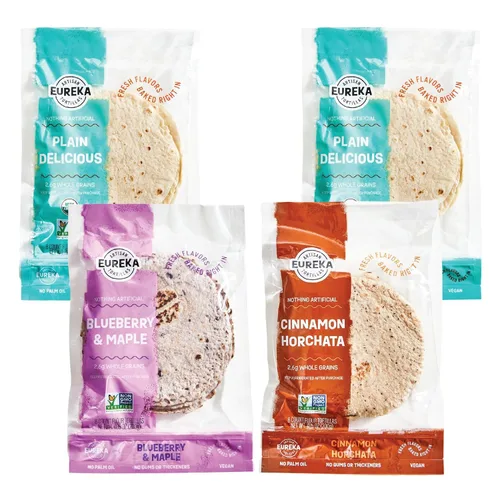 Miniatura 24 de Eureka Tortilla Organic Everything & More Tortillas de harina Tortillas artesanales orgánicas Mini granos enteros de 6 pulgadas Veganas, sin