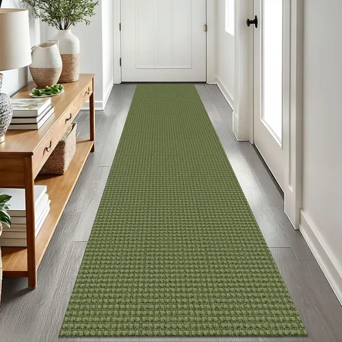 Miniatura 188 de EARTHALL Alfombra de pasillo 3x14 pies, alfombras lavables extra largas para pasillos, tejidas, antideslizante, alfombra trenzada para entrada