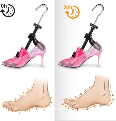 Miniatura 4 de JJDPARTS Estirador de zapatos, par de expansores de zapatos de 4 vías para mujeres y hombres