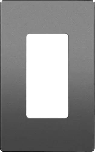 Miniatura 89 de ENERLITES Placas de pared decorativas sin tornillos, cubiertas de tomacorrientes seguras para niños, tamaño de 4 posiciones, 4.68" H x 8.30" L, Negro