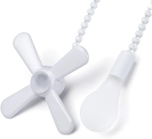Miniatura 3 de SmoTecQ Extensor de cadena de ventilador de techo ultra largo, incorporado con bombilla de vidrio esmerilado decorativo y cable de ventilador