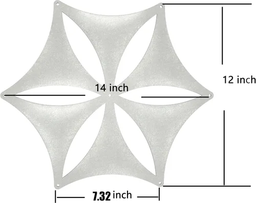 Miniatura 6 de Superficie de fibra de fieltro, tablero de fibra de poliéster de alta densidad, flor 3D, Venus, 14"x12", panel divisor de habitación colgante