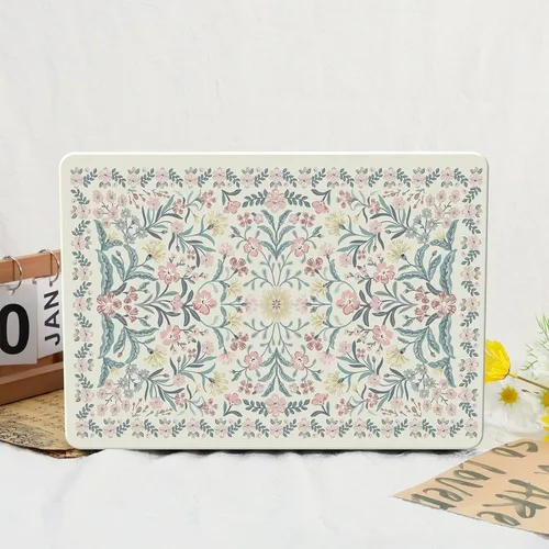 Miniatura 6 de iCasso para M4 MacBook Air de 13 pulgadas Funda 2025 2024-2022 M3 M2 Modelo A 3240 A3113 A2681, Funda de plástico de patrón protector resistente